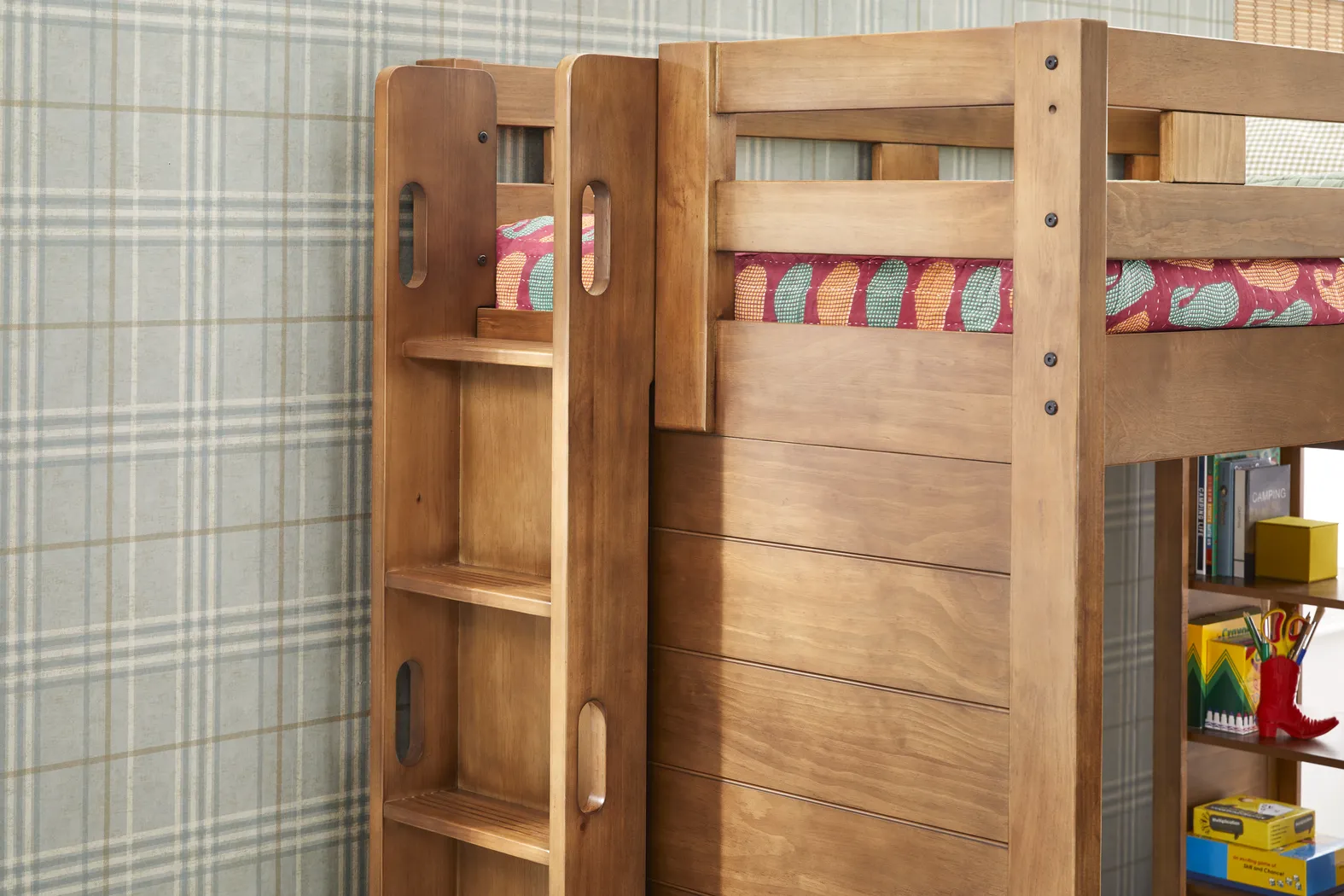 Kids Creekside 3.0 Chestnut Color Full/Twin Bunk Bed - Image 6