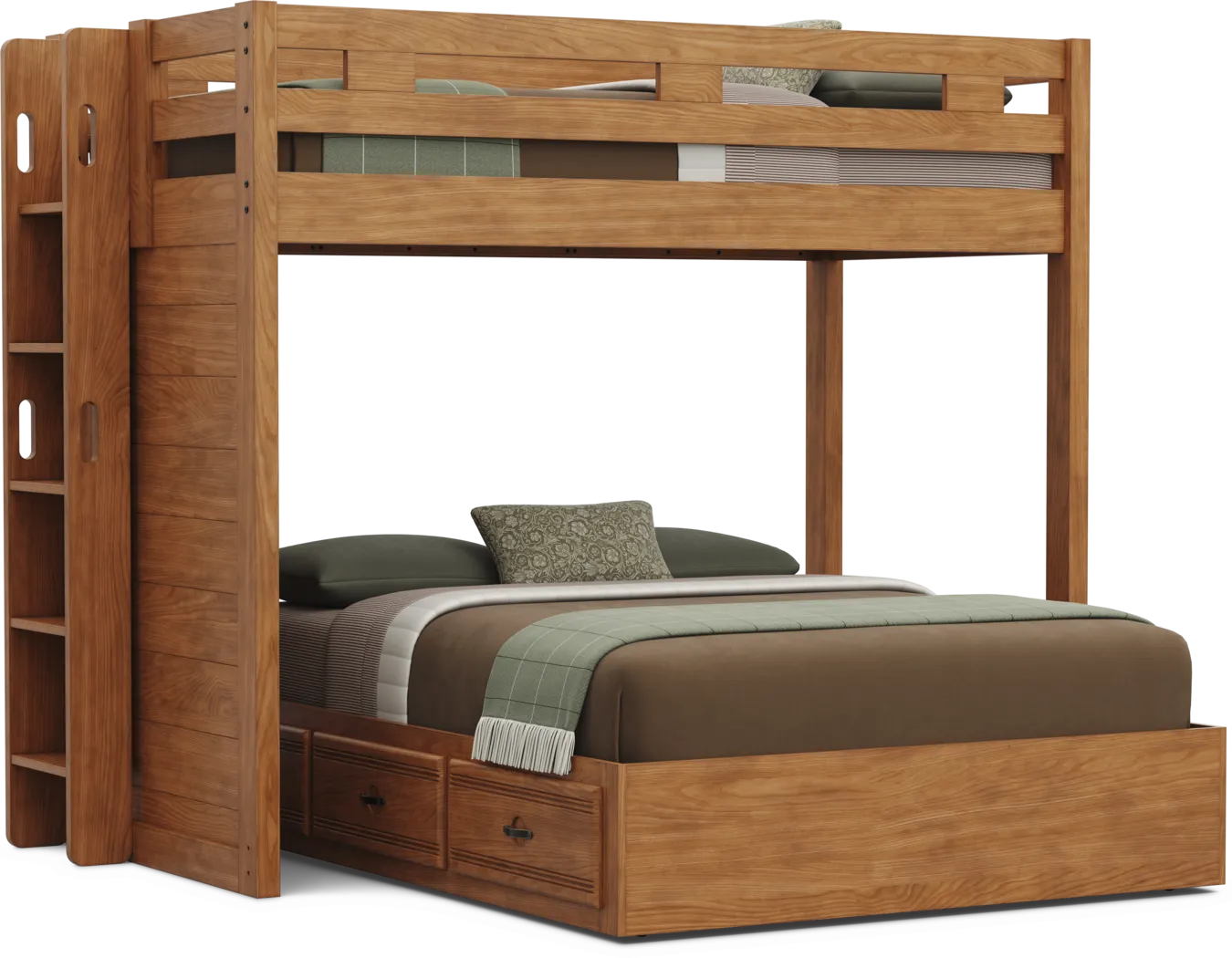 Kids Creekside 3.0 Chestnut Color Twin/Full Bunk Bed - Thumbnail - Image 4