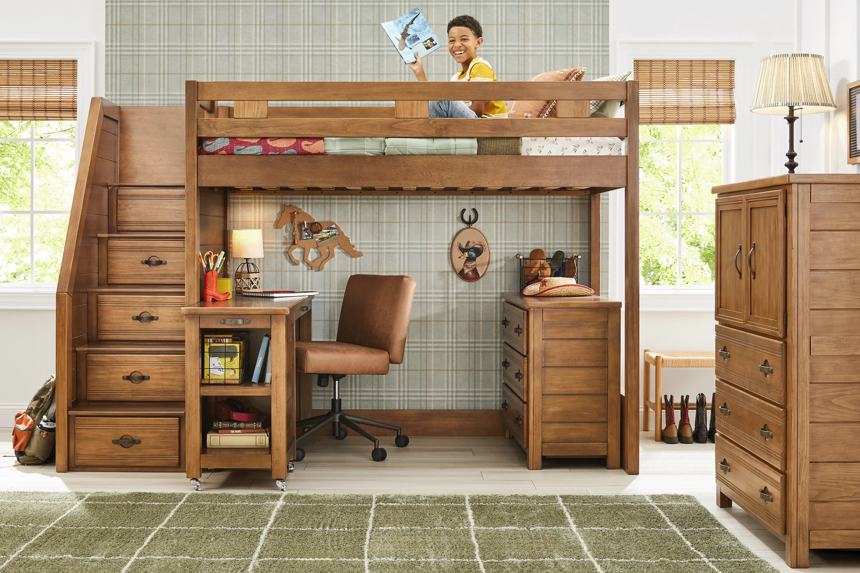 Kids Creekside 3.0 Chestnut Color Twin Step Loft - Thumbnail - Image 4