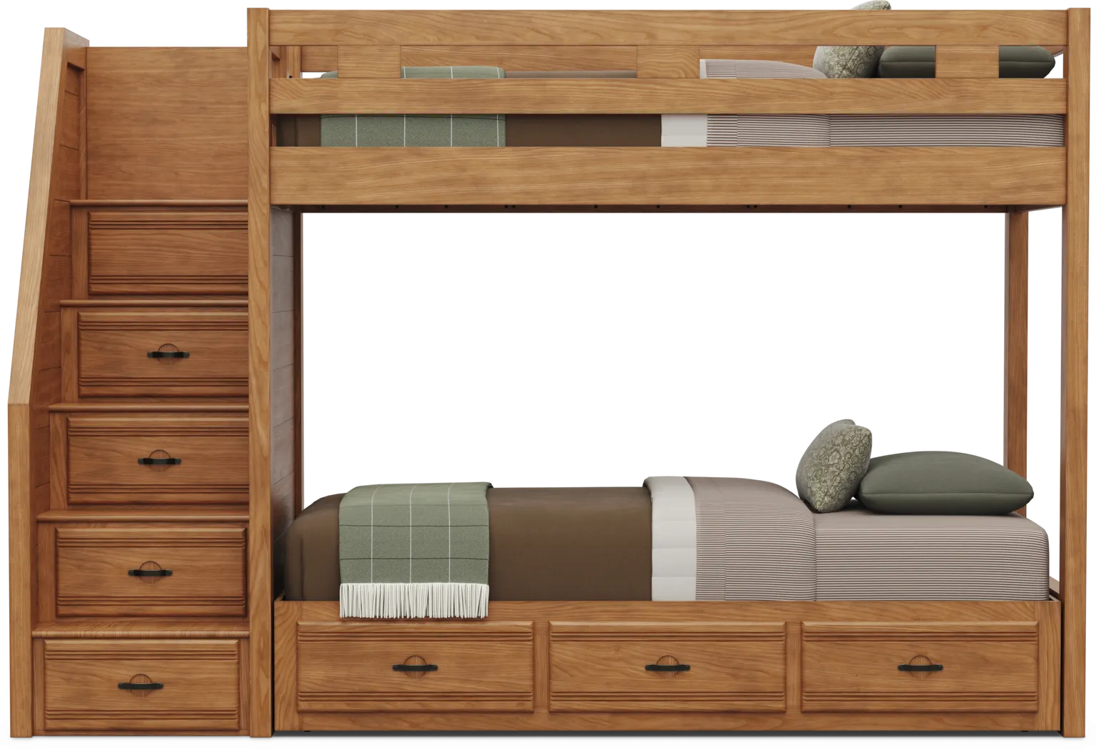 Kids Creekside 3.0 Chestnut Color Twin/Twin Step Bunk Bed - Thumbnail - Image 3