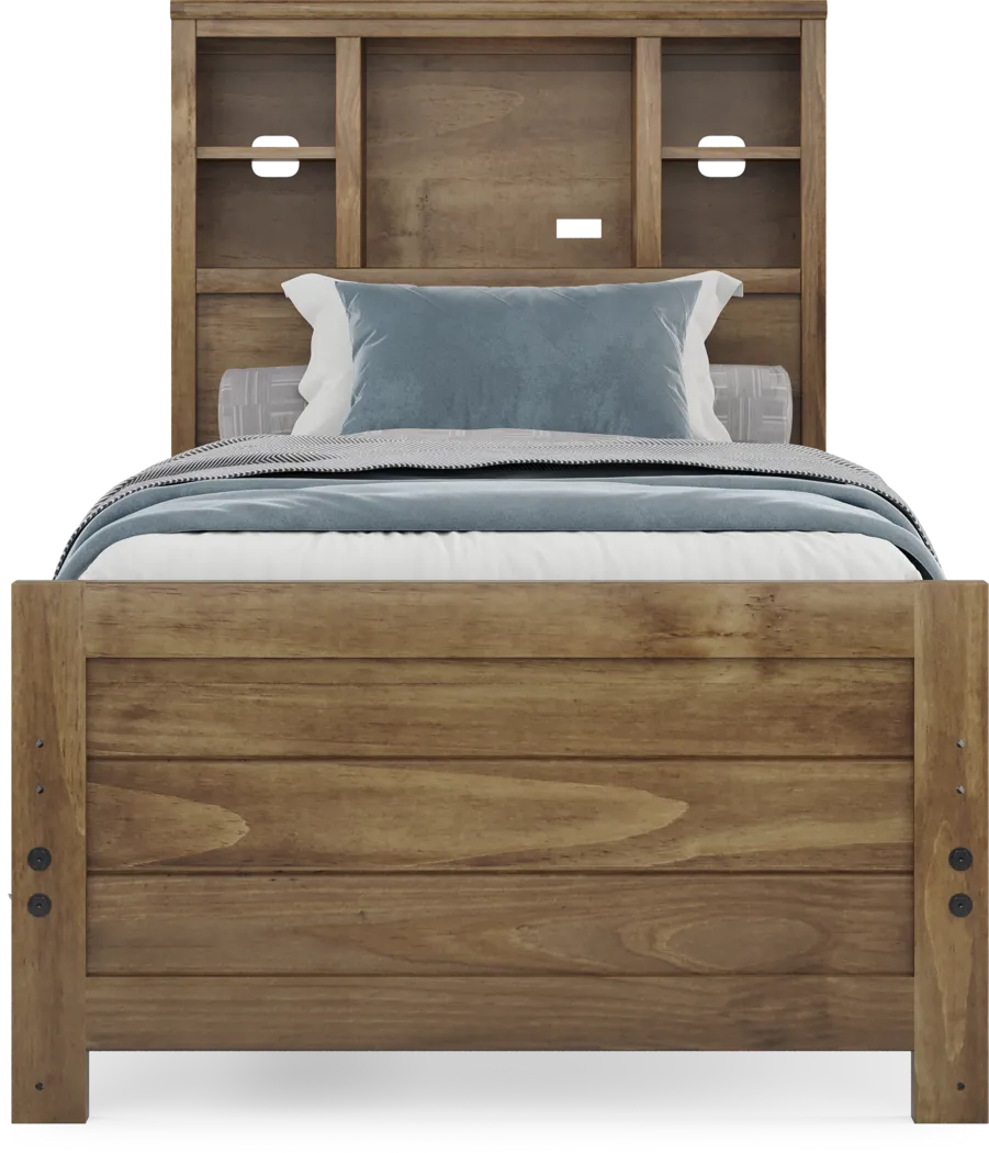 Kids Creekside 3.0 Chestnut Color Twin XL Bookcase Bed - Thumbnail - Image 2