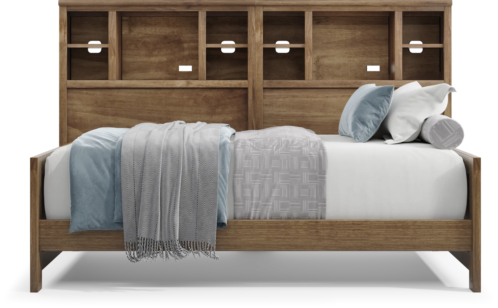 Kids Creekside 3.0 Chestnut Color Twin XL Bookcase Wall Bed - Thumbnail - Image 2