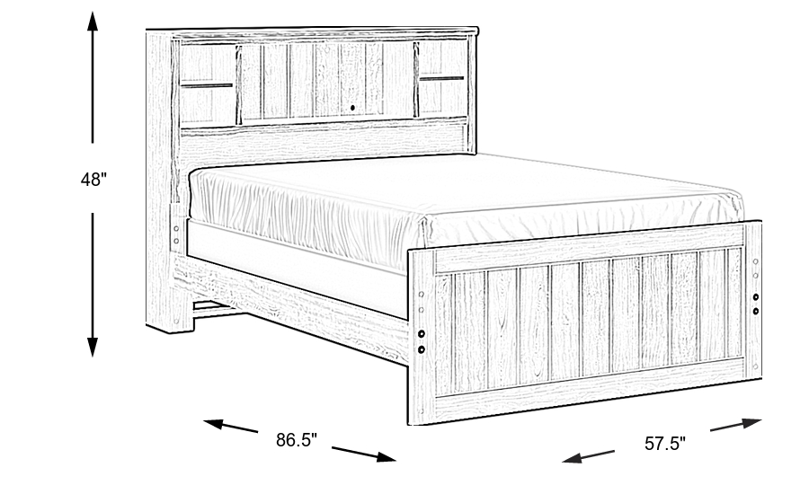 Dimension Image. Please refer to the Dimension Tab on this page for dimension details.