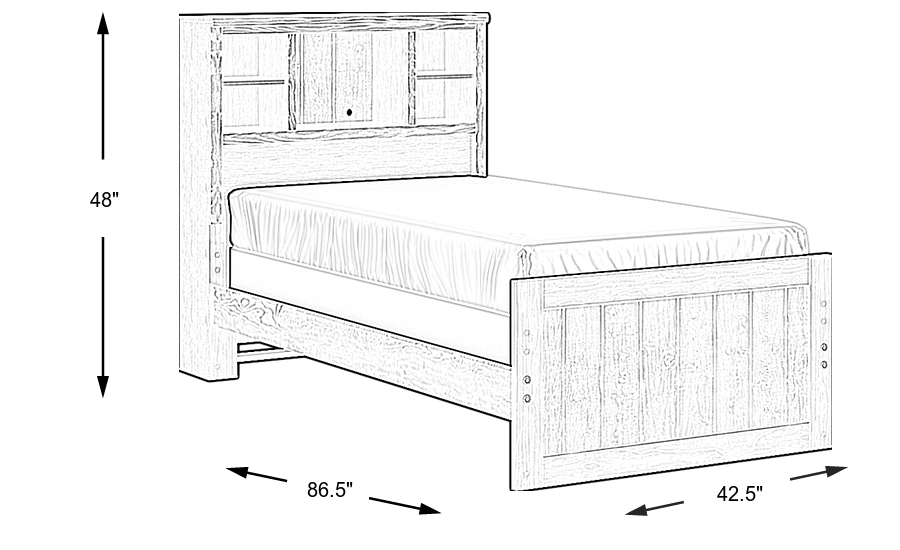 Dimension Image. Please refer to the Dimension Tab on this page for dimension details.