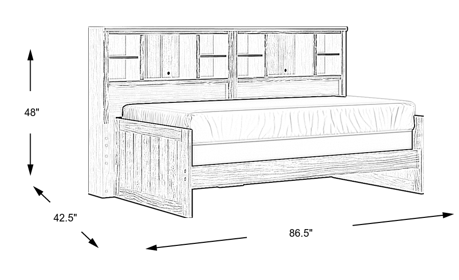 Dimension Image. Please refer to the Dimension Tab on this page for dimension details.