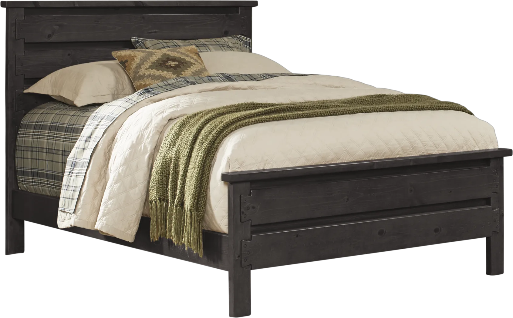 Kids Creekside Charcoal 3 Pc Twin Panel Bed - Thumbnail - Image 1