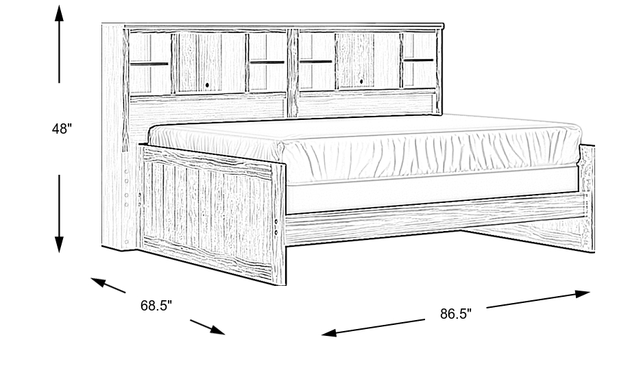 Dimension Image. Please refer to the Dimension Tab on this page for dimension details.