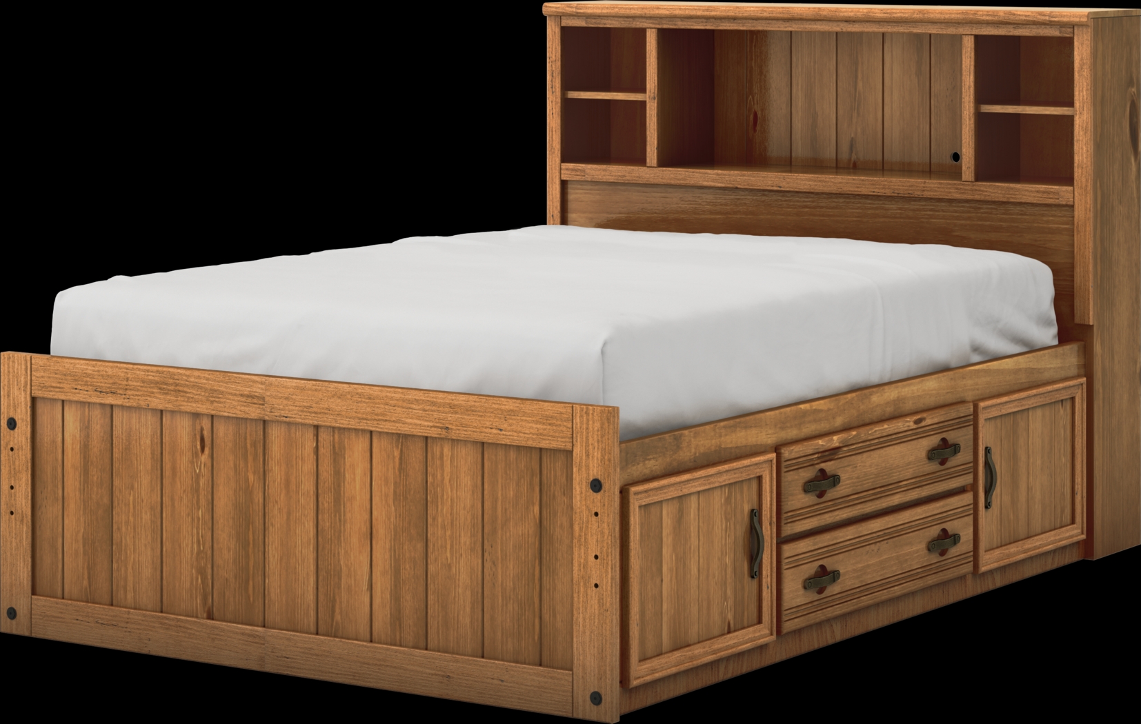 Kids Creekside Chestnut 3 Pc Full Bookcase Bed - Thumbnail - Image 2