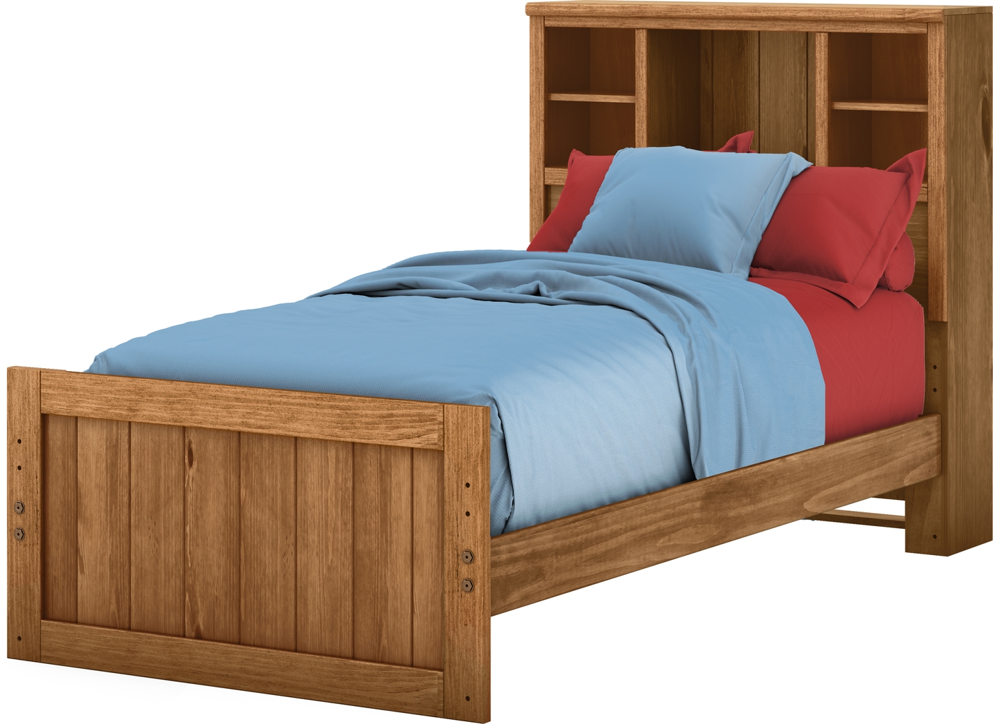 Kids Creekside Chestnut 3 Pc Twin Bookcase Bed - Thumbnail - Image 2