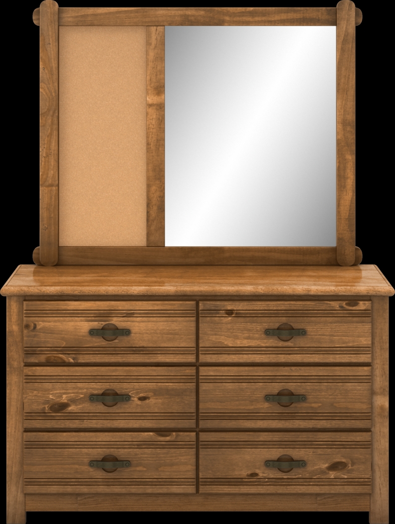 Kids Creekside Chestnut Dresser & Mirror Set - Thumbnail - Image 2