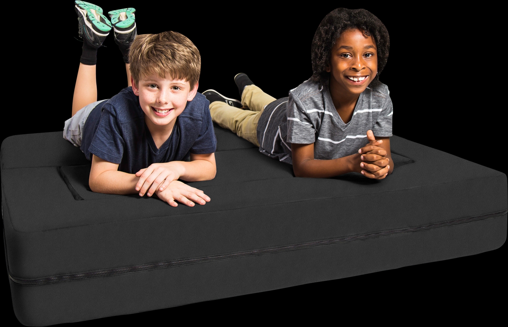 Kids Cubex Black Convertible Sofa and Ottoman - Thumbnail - Image 7