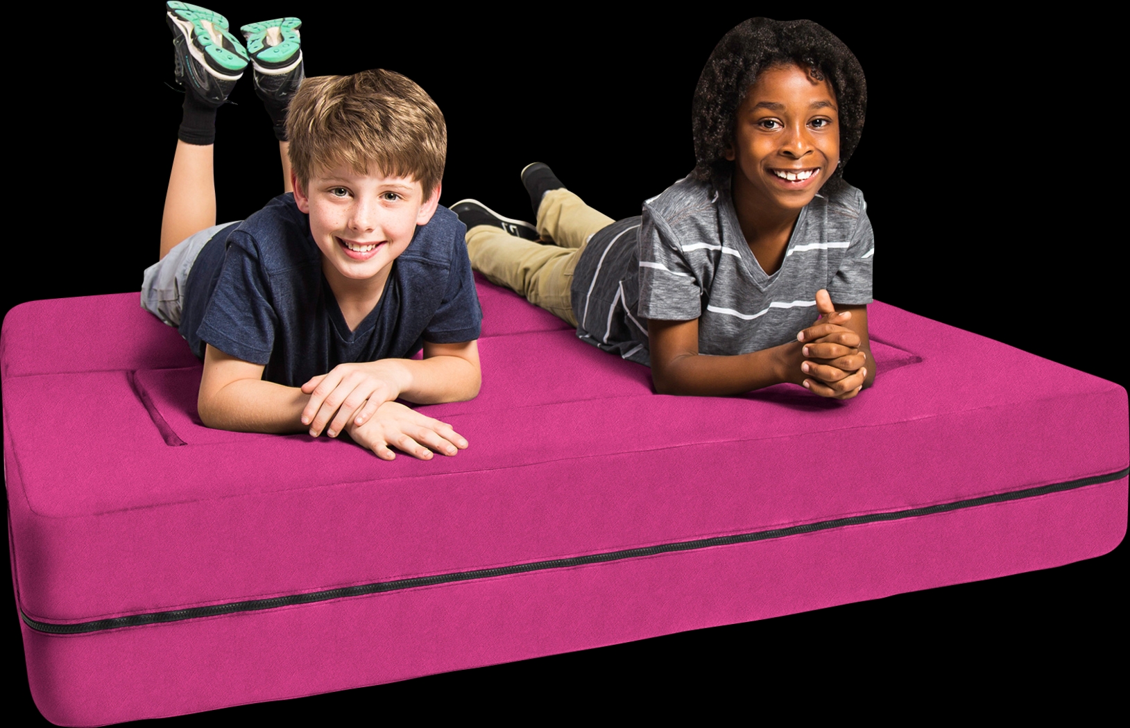 Kids Cubex Pink Convertible Sofa and Ottoman - Thumbnail - Image 7