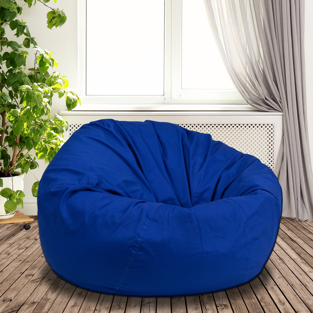 Kids Cucullu Blue Large Bean Bag Chair - Thumbnail - Image 2