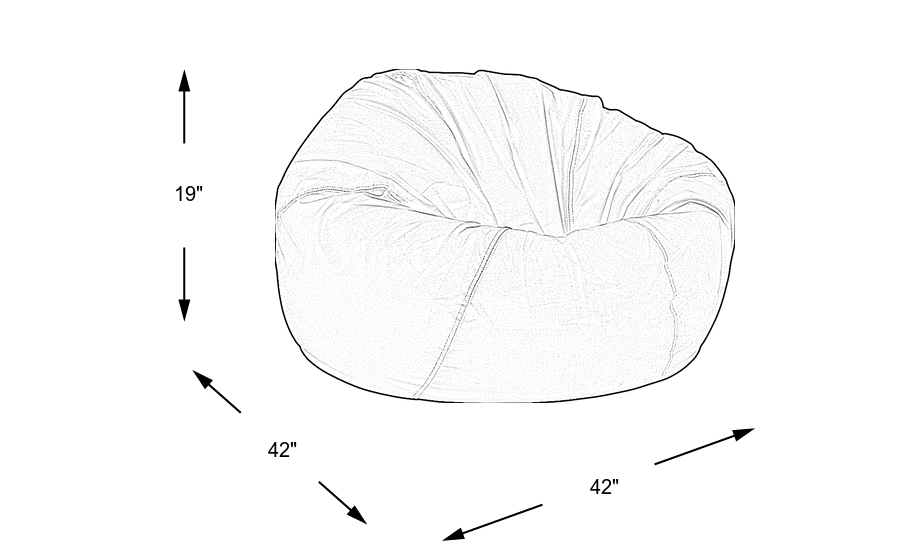 Dimension Image. Please refer to the Dimension Tab on this page for dimension details.