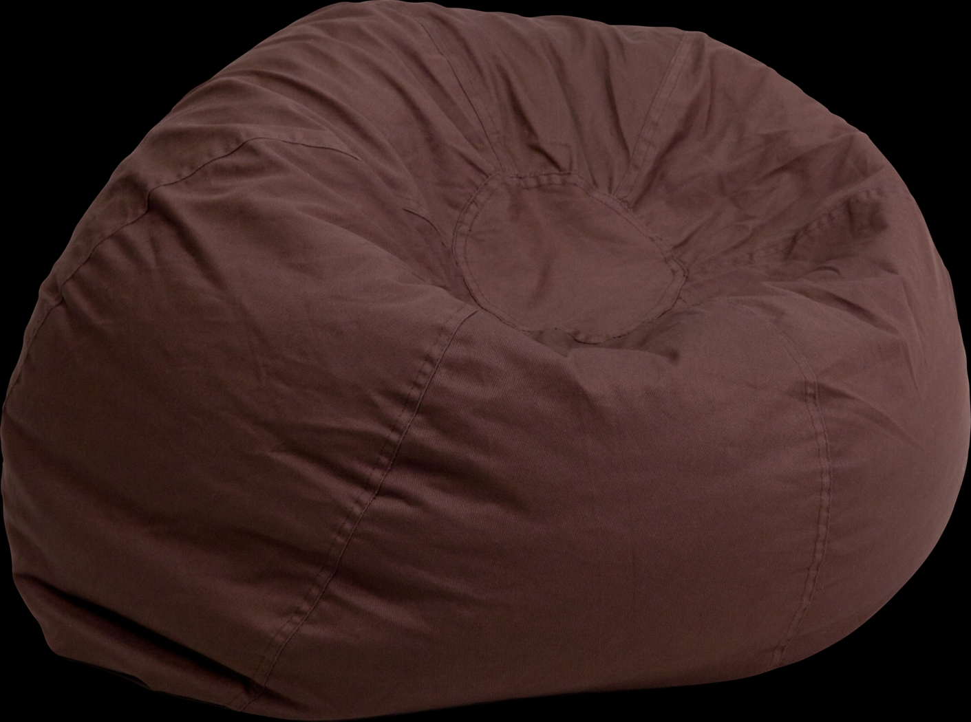 Kids Cucullu Brown Large Bean Bag Chair - Thumbnail - Image 1