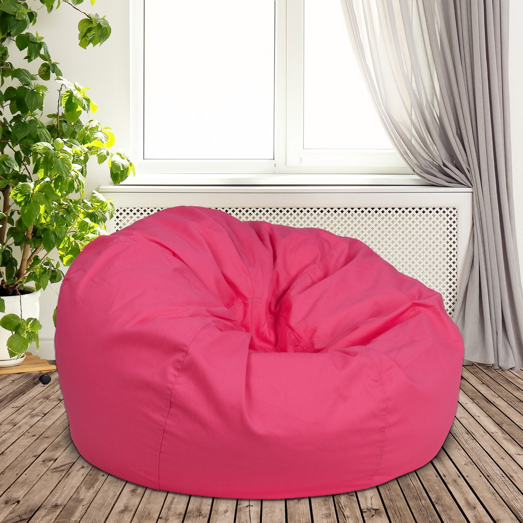 Kids Cucullu Pink Large Bean Bag Chair - Thumbnail - Image 2
