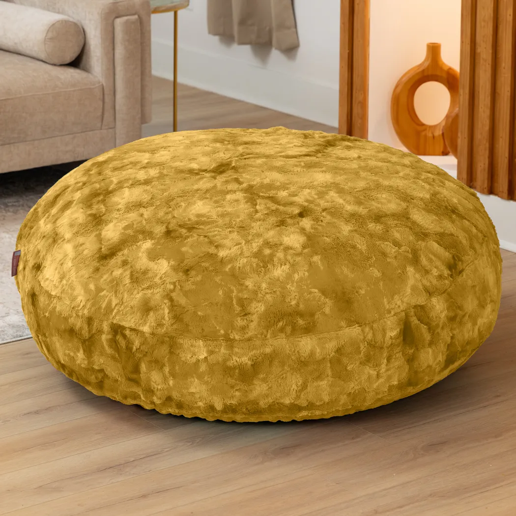 Kids Cuddler Cocoon Gold Bean Bag Lounger - Thumbnail - Image 2