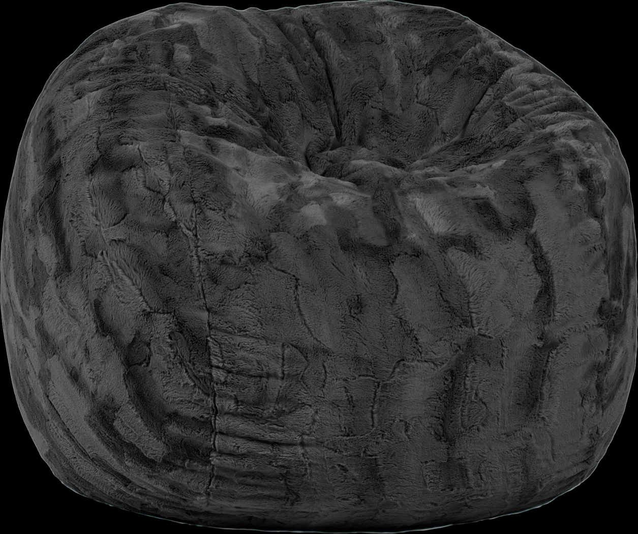 Kids Cushy Cloud Black Bean Bag Chair - Thumbnail - Image 1