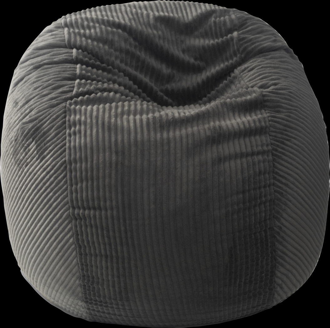 Kids Cushy Cloud L Charcoal Bean Bag Chair - Thumbnail - Image 1