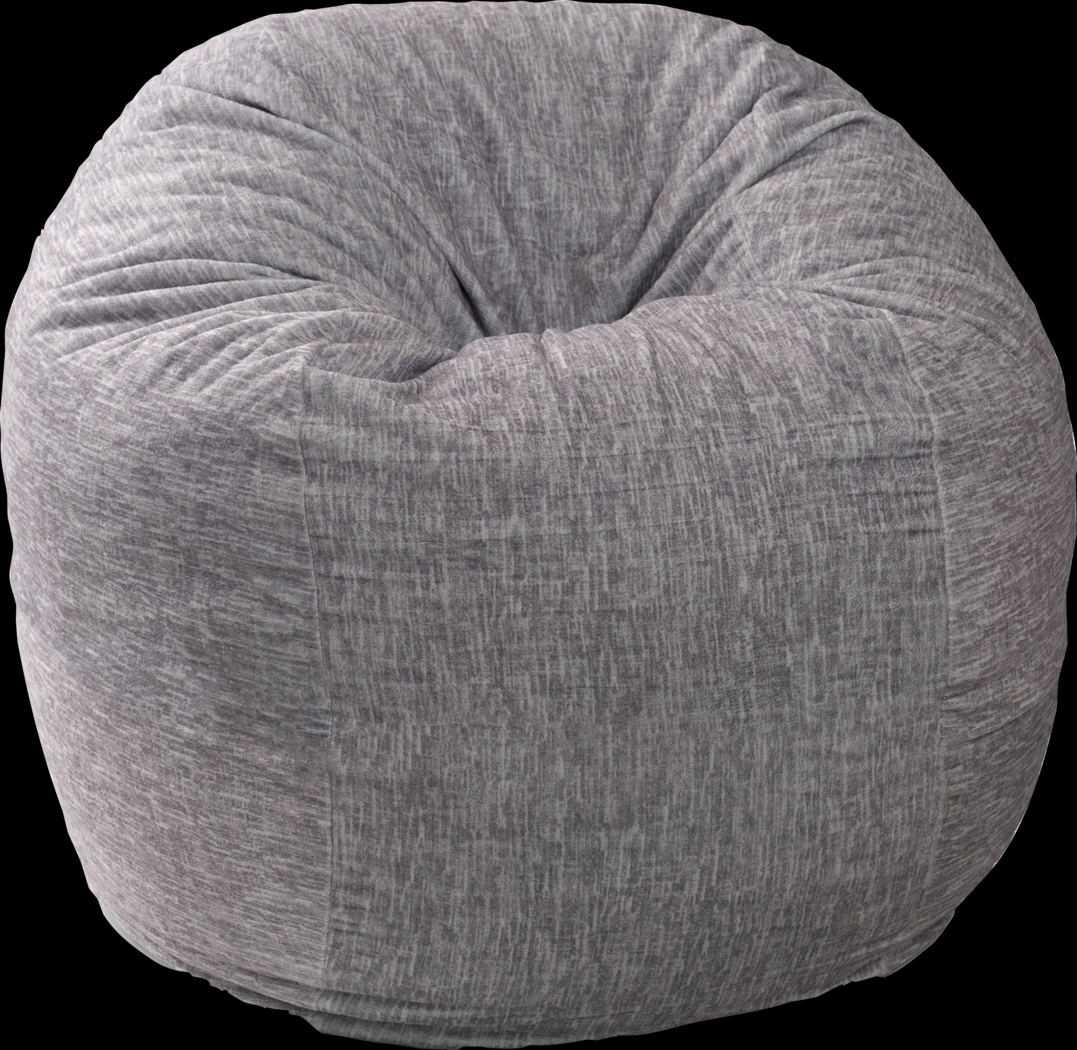 Kids Cushy Cloud L Dove Gray Bean Bag Chair - Thumbnail - Image 1