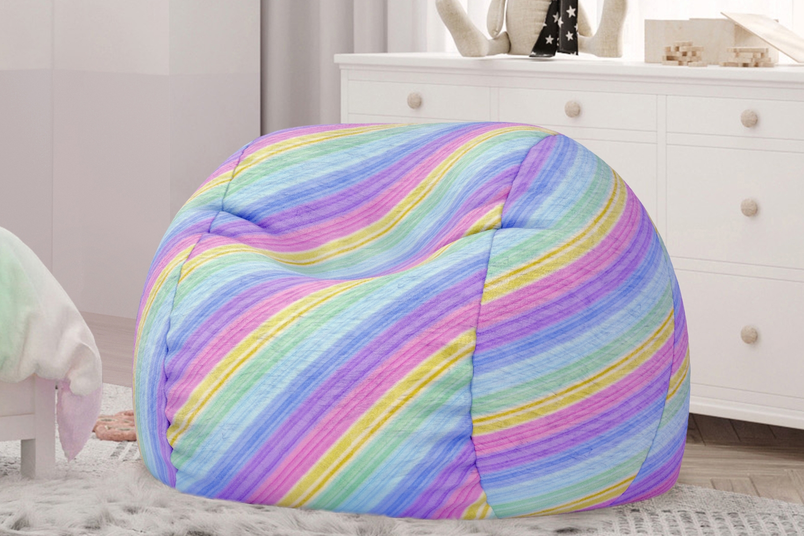 Kids Cushy Cloud Multi Bean Bag Chair - Thumbnail - Image 2
