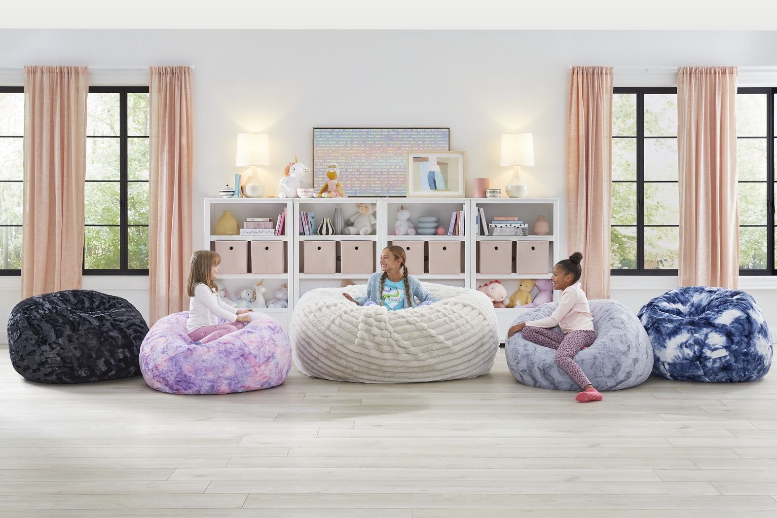 Kids Cushy Cloud Unicorn Pink Bean Bag Chair - Thumbnail - Image 4