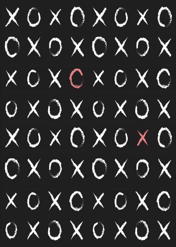 Kids Cute Hugs Black 5' x 7' Rug - Thumbnail - Image 1