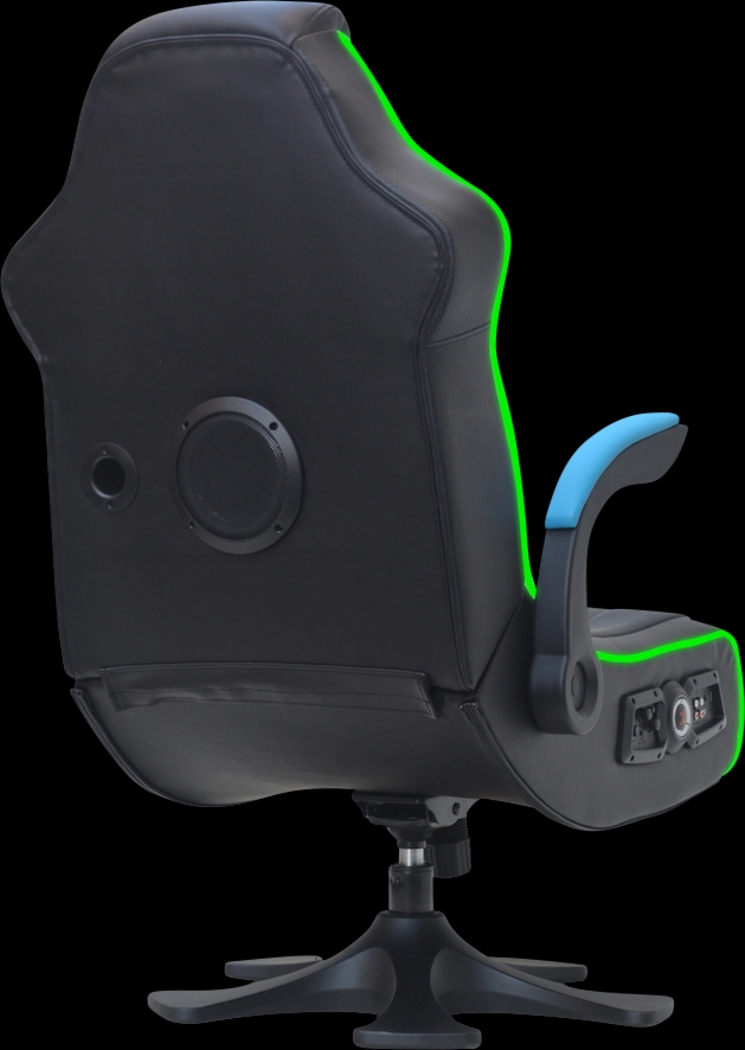 Kids Cyrene Black/Blue Gaming Chair - Thumbnail - Image 3