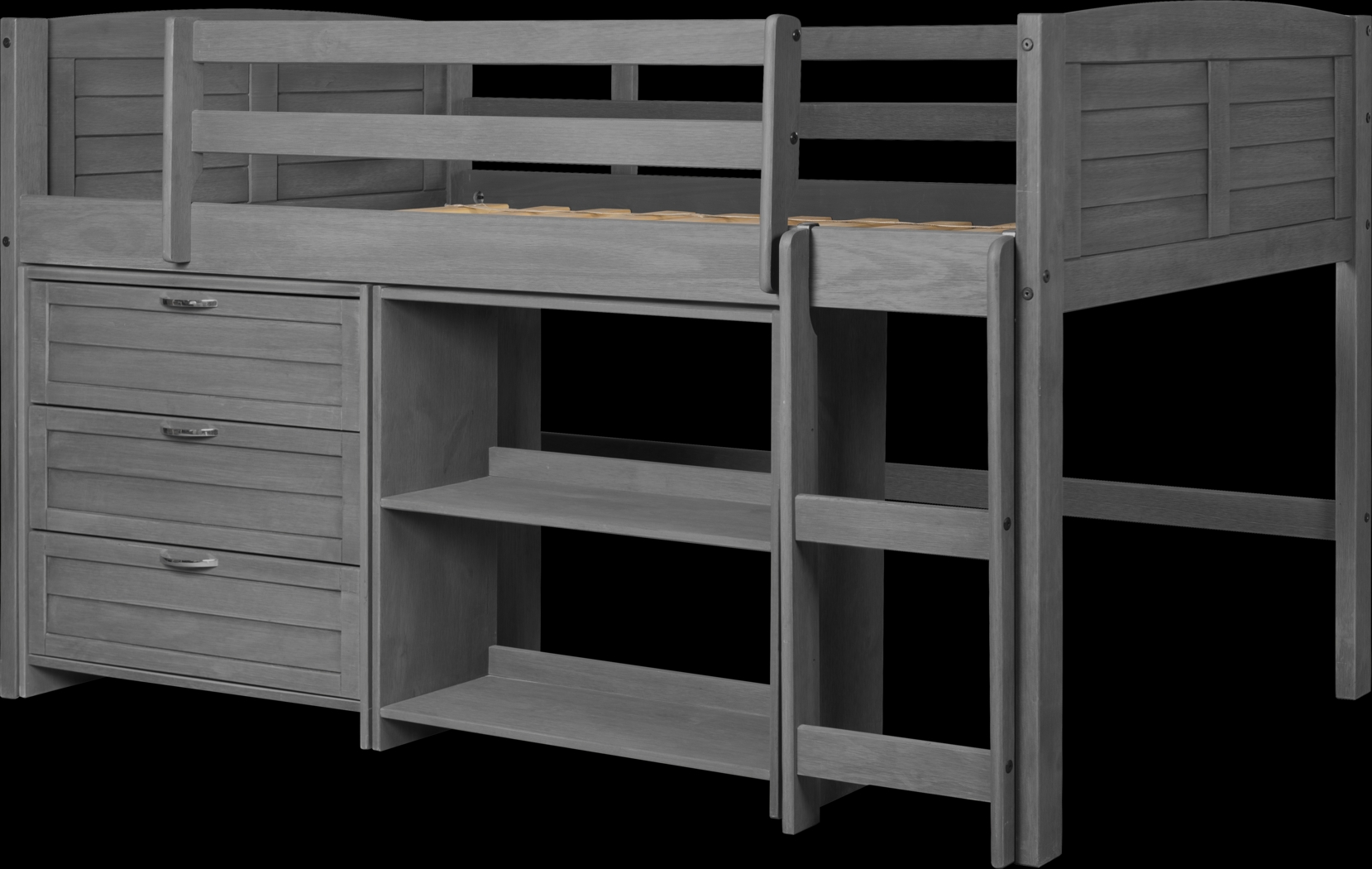 Kids Daintree Gray Twin Jr. Loft Bed - Thumbnail - Image 2