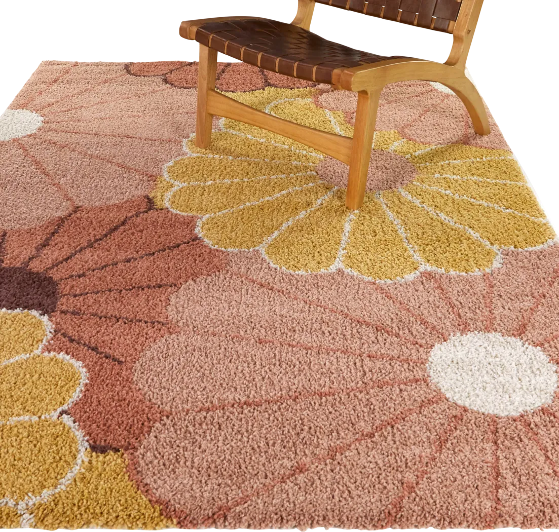 Kids Dallari Pink 5'3 x 7' Rug - Thumbnail - Image 2