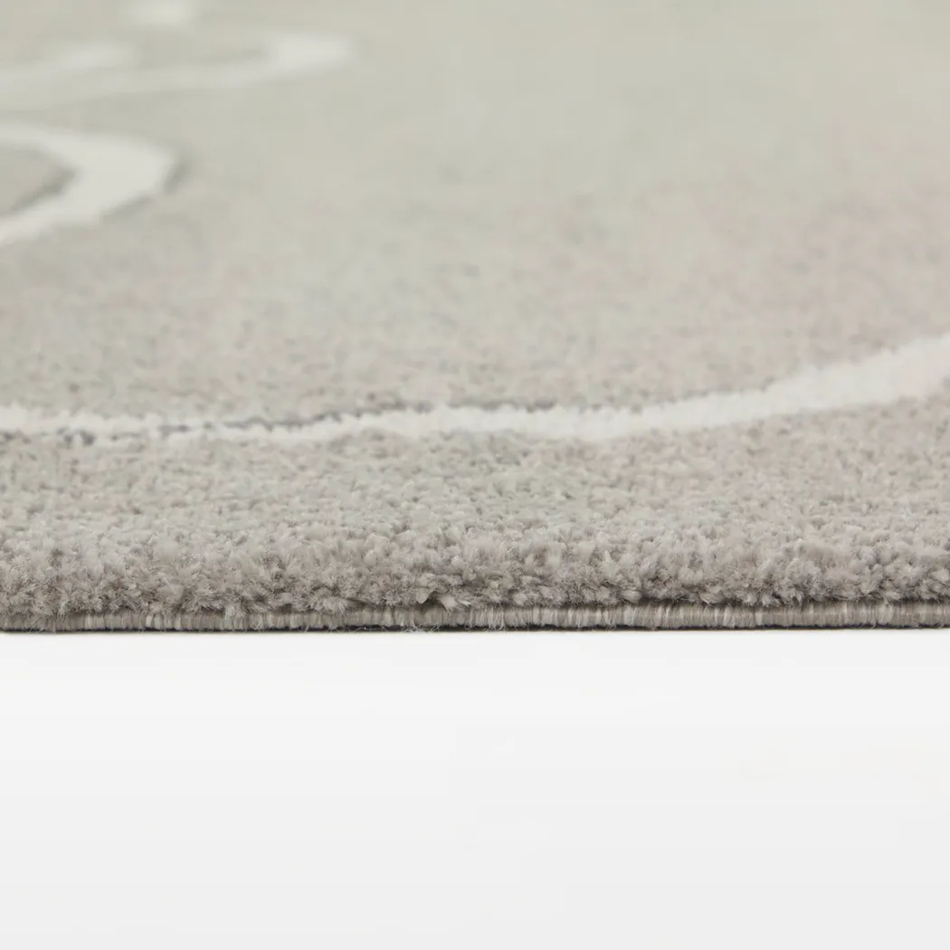 Kids Bow Manor Gray 5'3 x 7' Rug - Thumbnail - Image 3