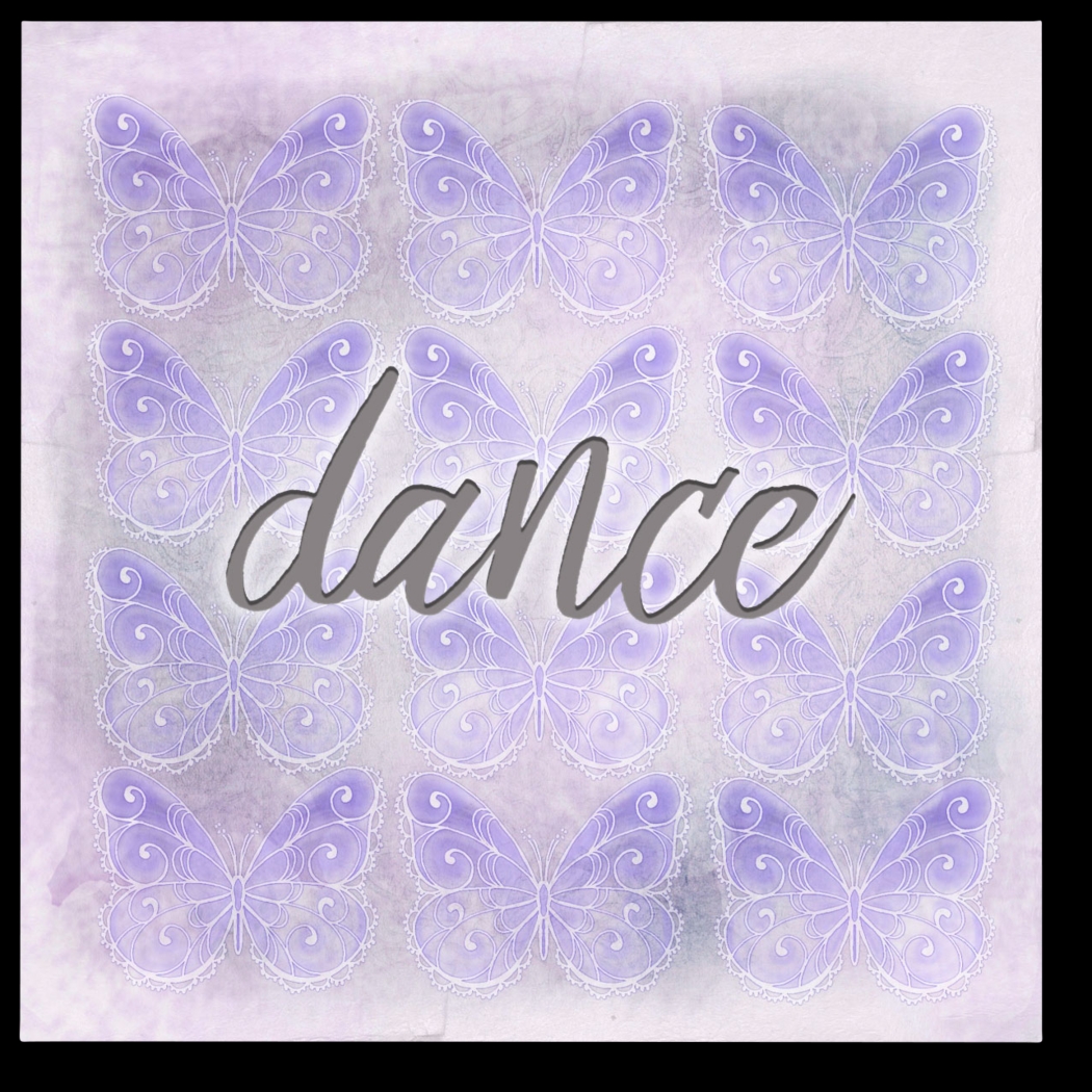 Kids Dancing Butterflies Purple Artwork - Thumbnail - Image 1