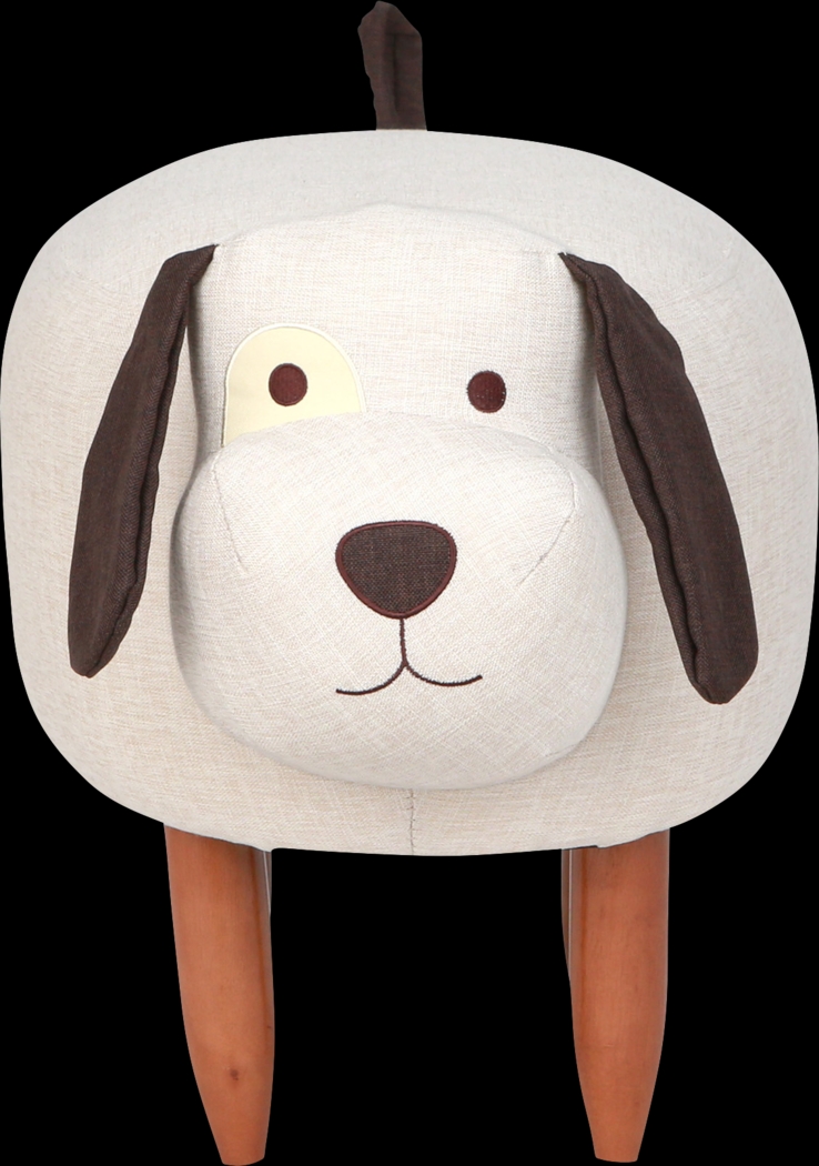 Kids Danny the Dog Beige Ottoman - Thumbnail - Image 2