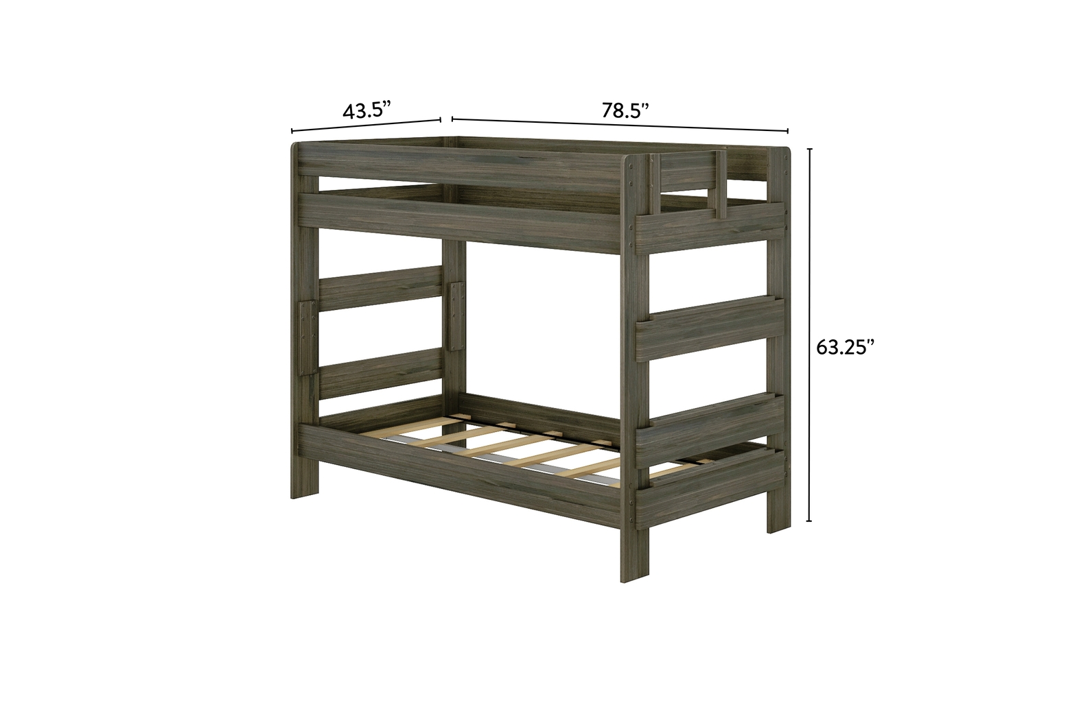 Kids Darja I Brown Twin/Twin Bunk Bed - Thumbnail - Image 8