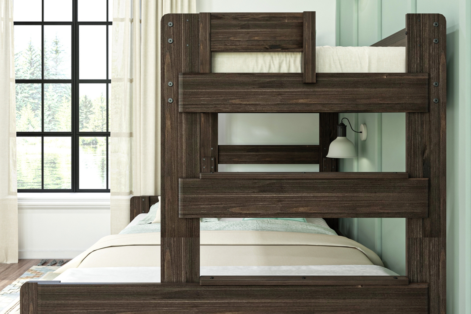 Kids Darja I Brown Twin XL/Queen Bunk Bed - Thumbnail - Image 5