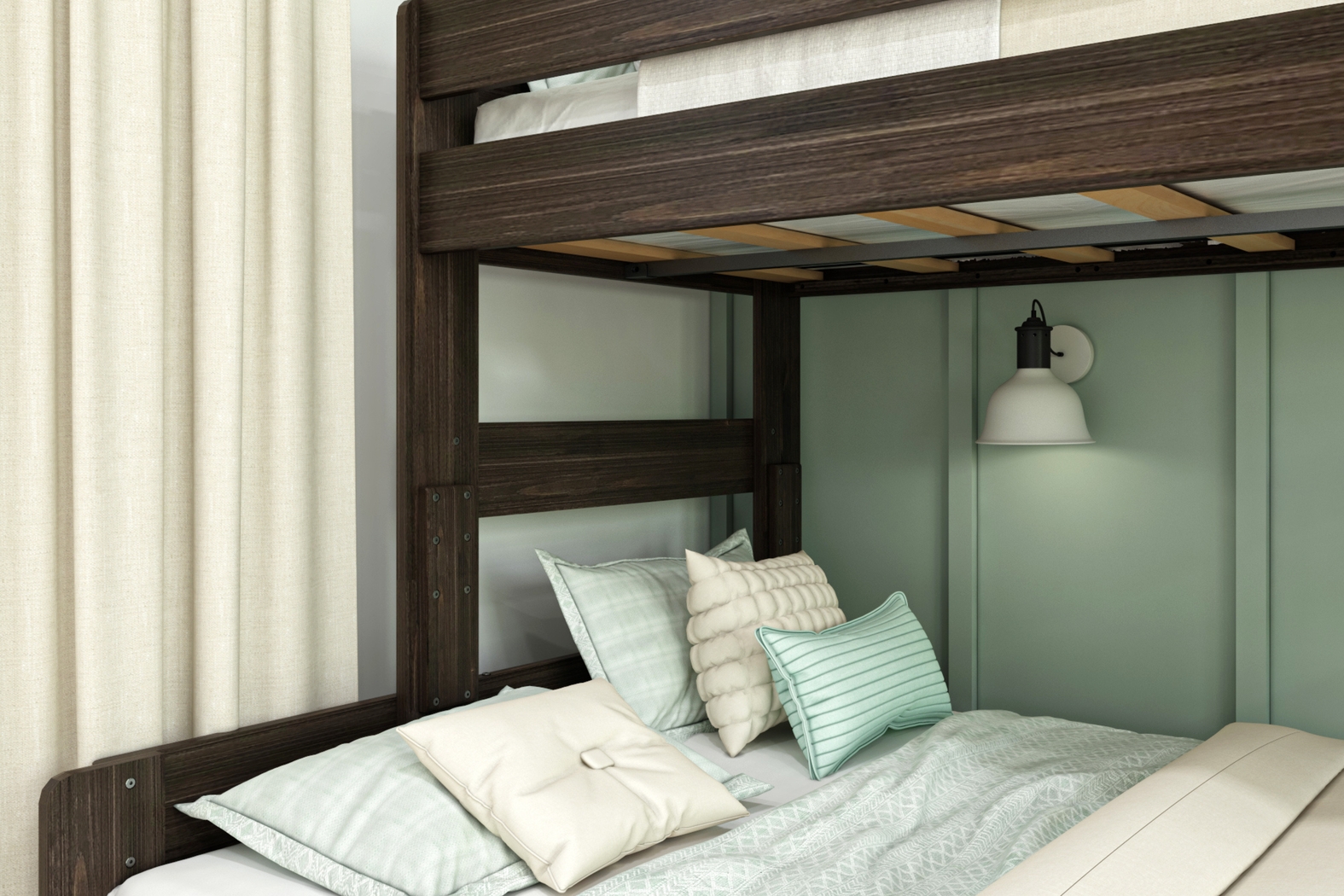 Kids Darja I Brown Twin XL/Queen Bunk Bed - Thumbnail - Image 7