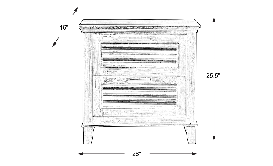 Dimension Image. Please refer to the Dimension Tab on this page for dimension details.