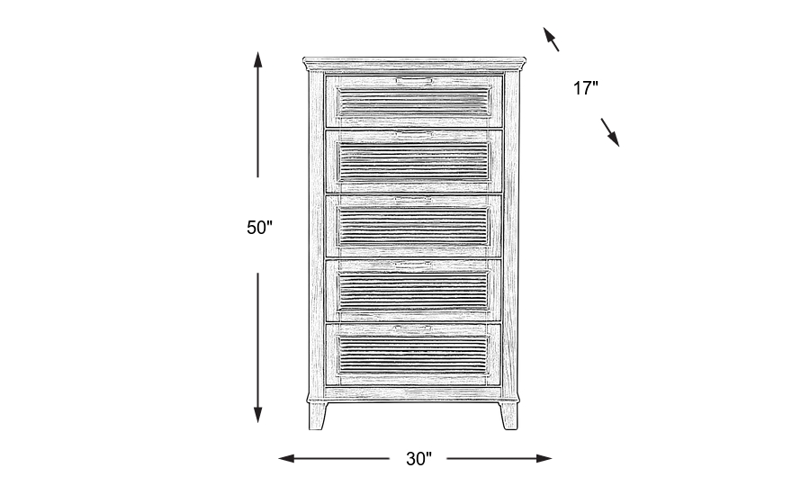 Dimension Image. Please refer to the Dimension Tab on this page for dimension details.