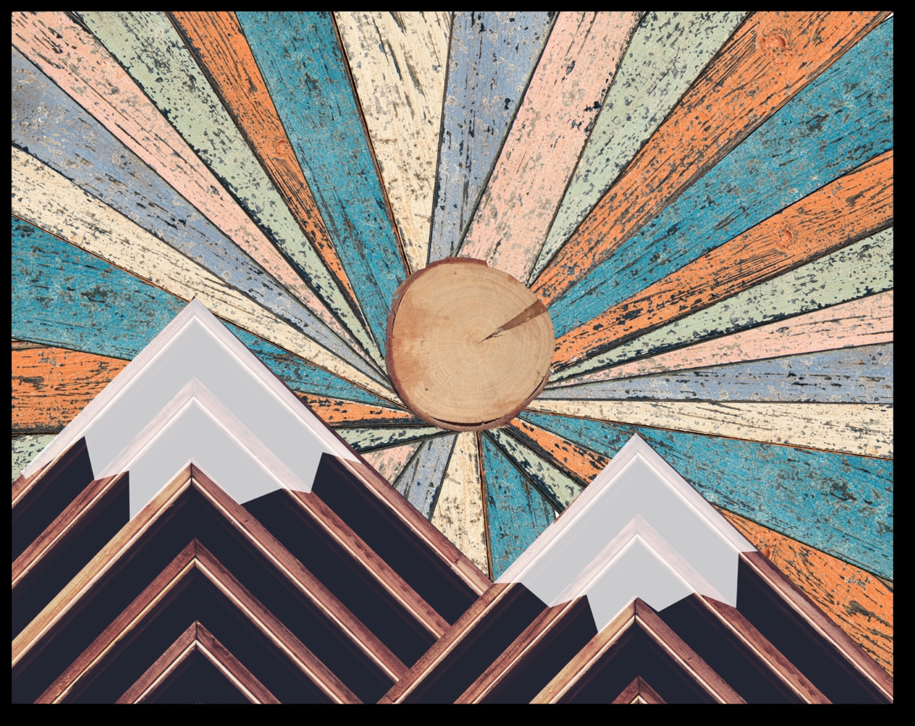 Kids Dawn At Fuji Yellow Artwork - Thumbnail - Image 1