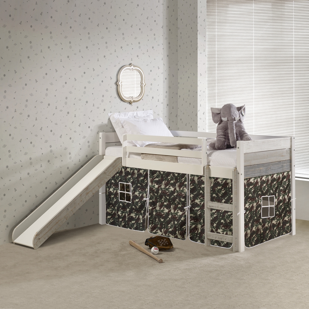 Kids Debuel Camo Twin Tent Loft Bed - Thumbnail - Image 2