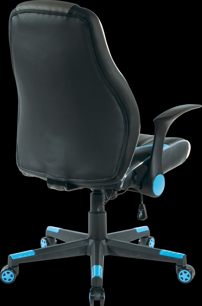 Kids Delenn Black/Blue LED Gaming Chair - Thumbnail - Image 3