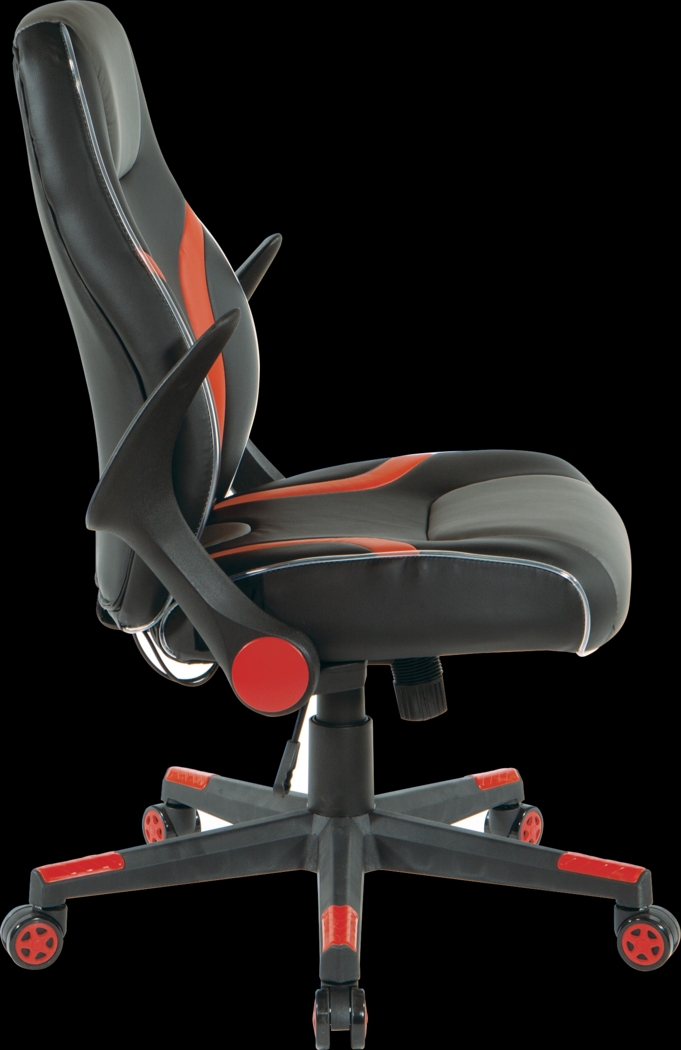 Kids Delenn Black/Red LED Gaming Chair - Thumbnail - Image 4