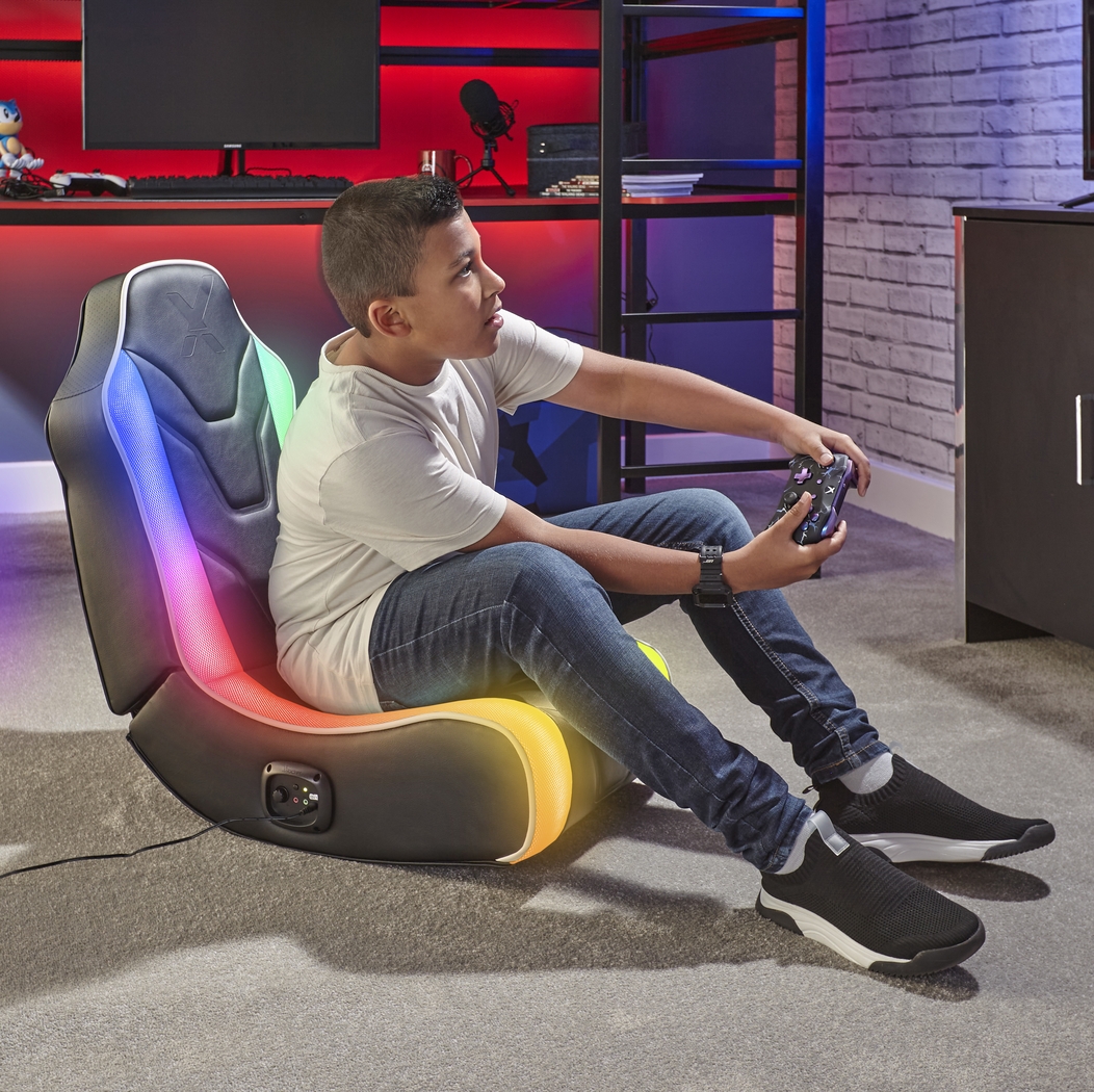 Kids Delmue Rainbow Floor Gaming Chair - Thumbnail - Image 3