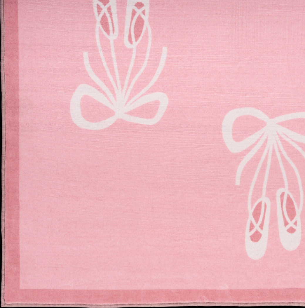 Kids Demure Bow Pink 6'6 x 9'2 Rug - Thumbnail - Image 5