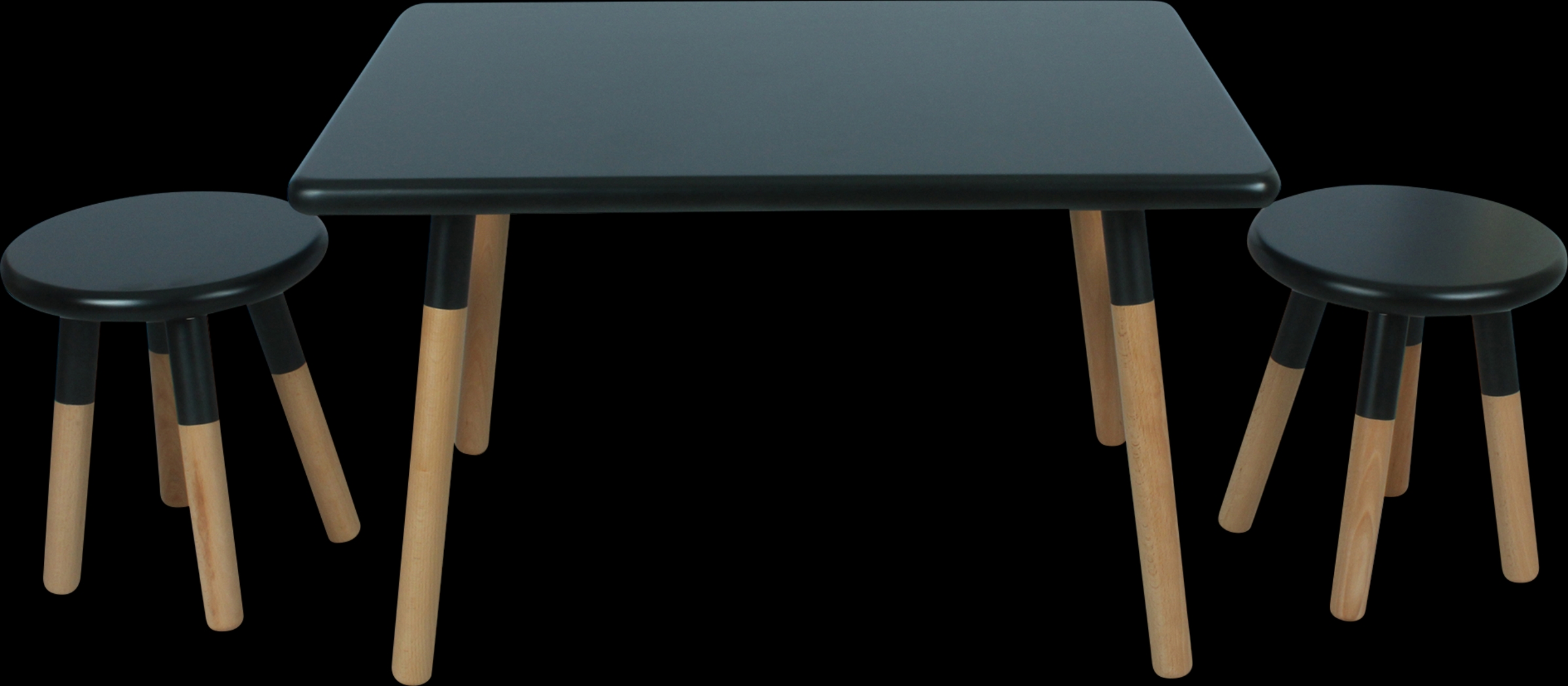 Kids Despina Black 3 Pc Table Set - Thumbnail - Image 1