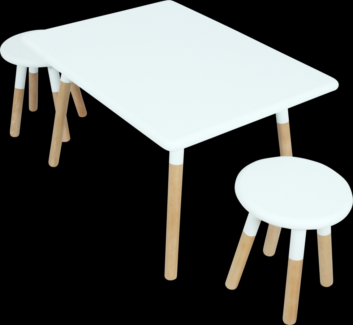 Kids Despina White Table Set - Thumbnail - Image 1