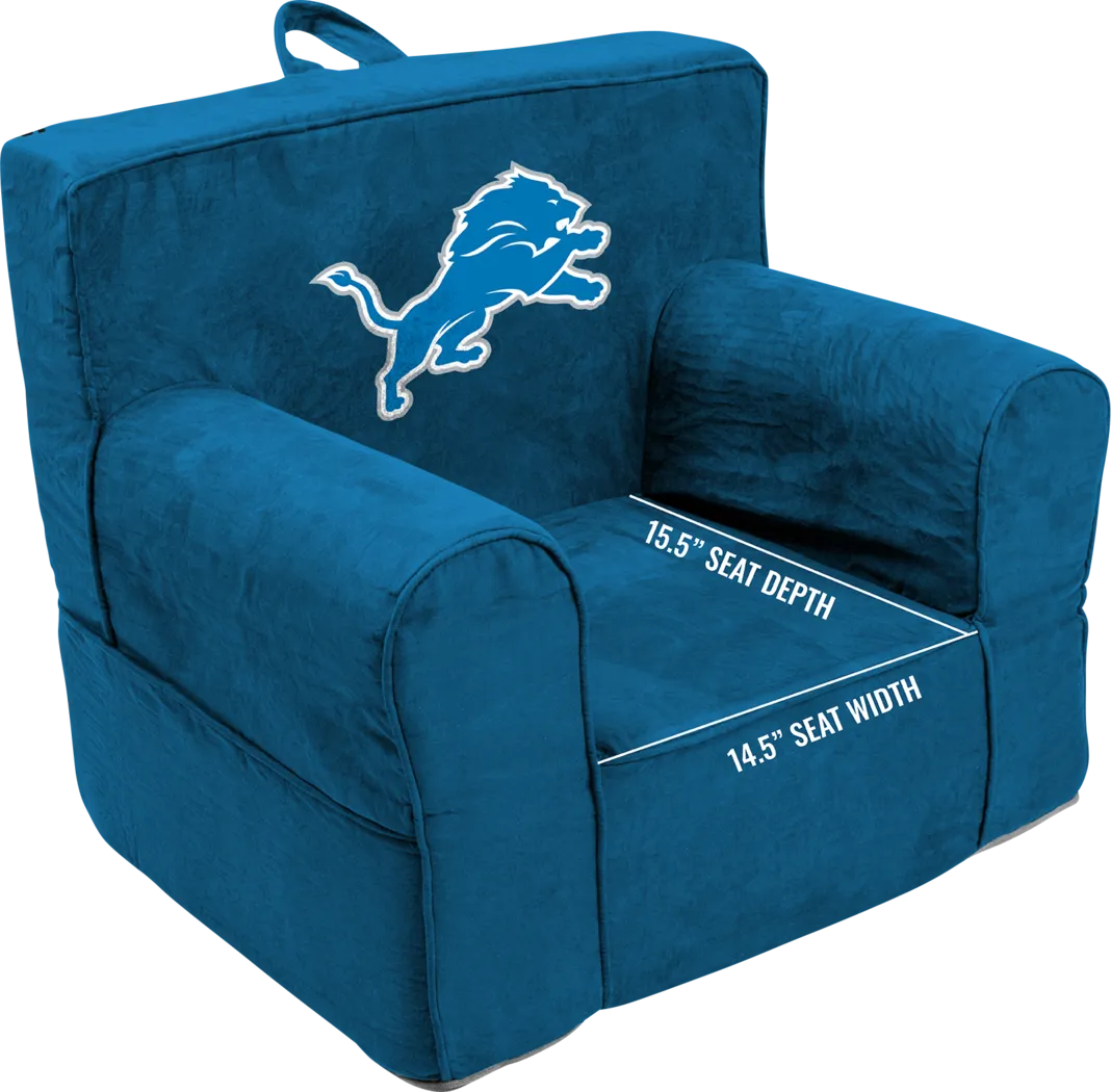 Kids Detroit Lions Blue Chair - Thumbnail - Image 5