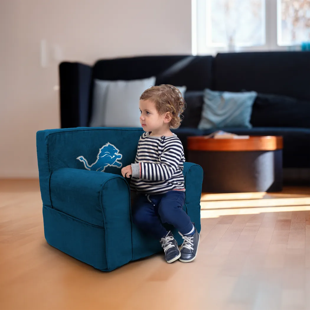 Kids Detroit Lions Blue Chair - Thumbnail - Image 6