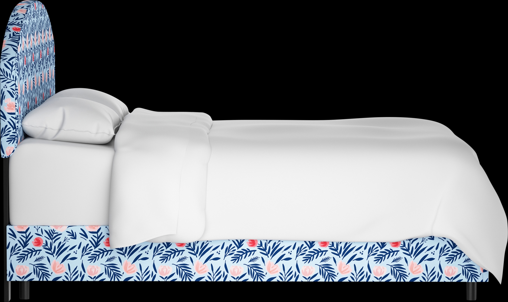 Kids Devany Blue Full Upholstered Bed - Thumbnail - Image 3