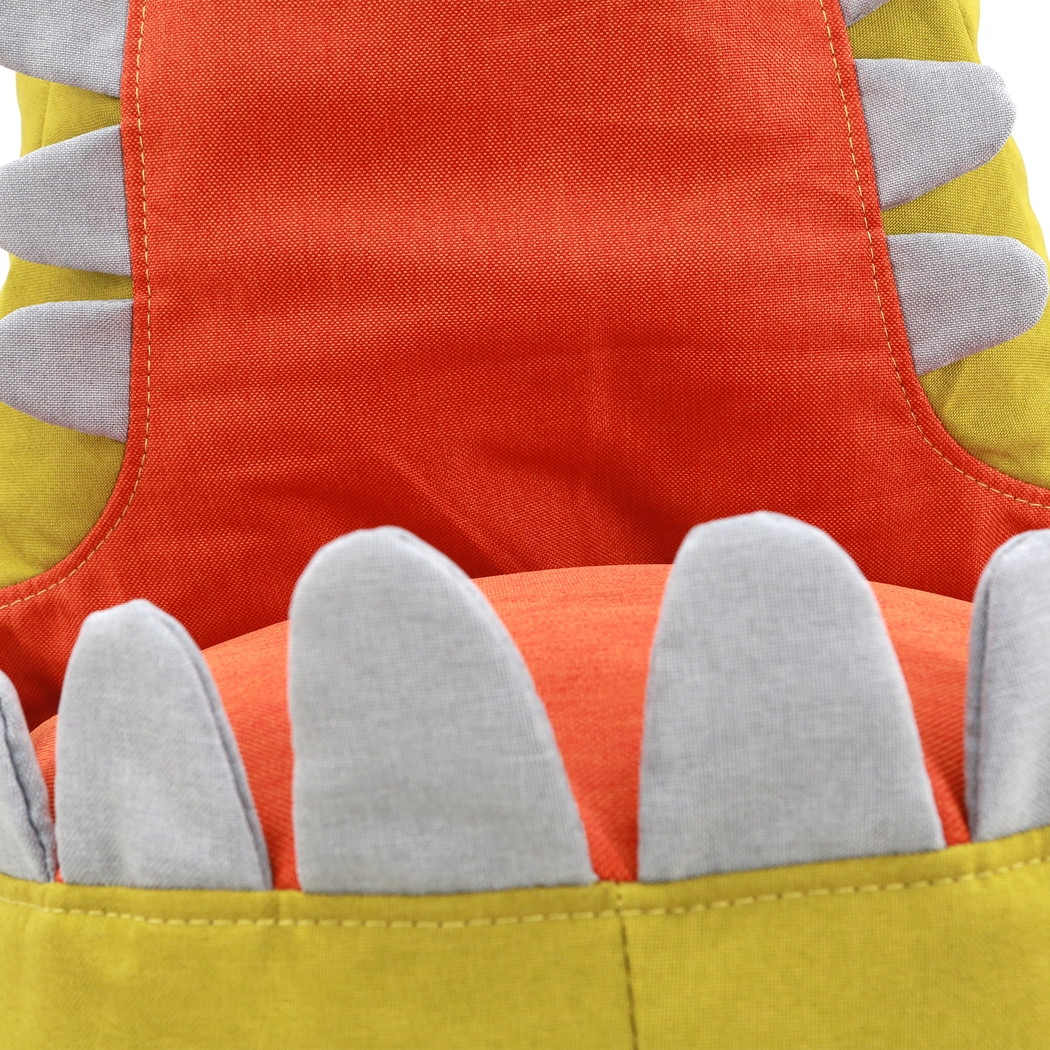 Kids Dexter Dinosaur Green Bean Bag Chair - Thumbnail - Image 2